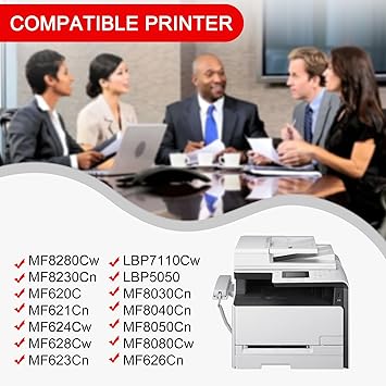 1-Pack Cartridge 131 Yellow Toner Cartridge Remanufactured Compatible Cartridge 131 Replacement for Canon MF8280Cw MF8230Cn MF620C MF621Cn MF624Cw MF628Cw MF623Cn LBP7110Cw LBP5050 Printer