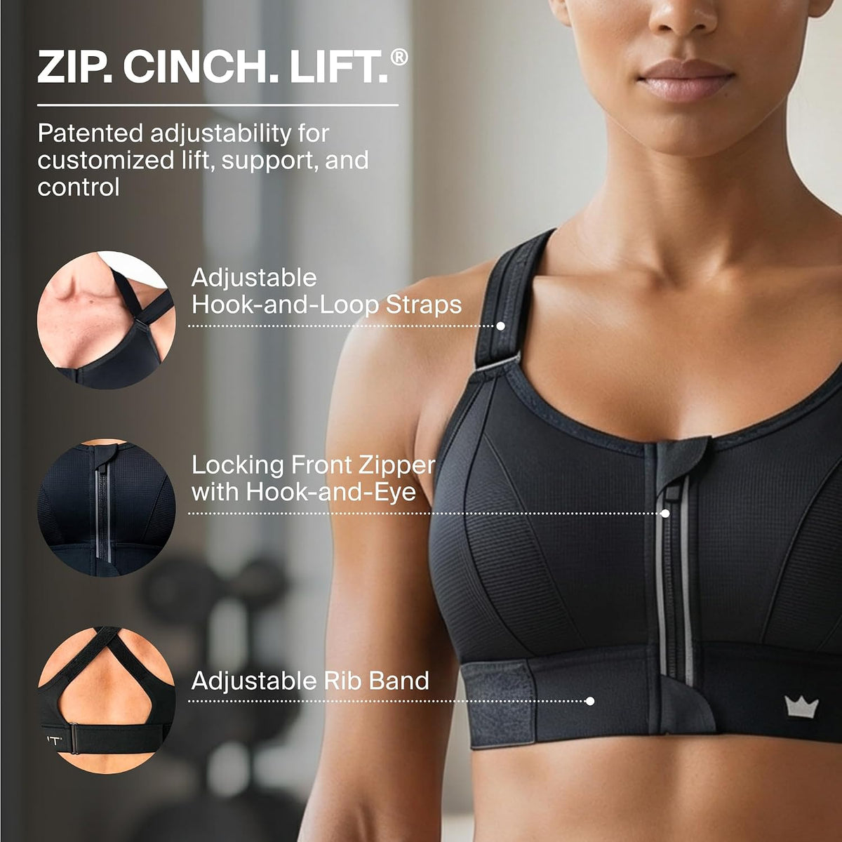 2 LUXE, 2XL - SHEFIT Ultimate Sports Bra for Women, High Impact Sports Bra .