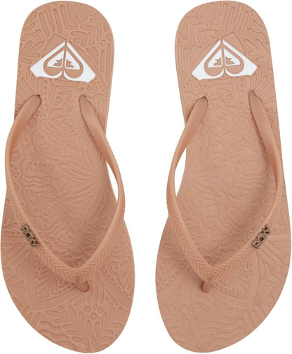 Beige Color Roxy Women's Antilles Flip Flop Sandal | Beach Sandals