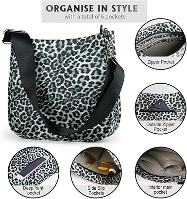 Viva Terry Vegan Leather Crossbody Fashion Shoulder Bag Purse with Adjustable Strap