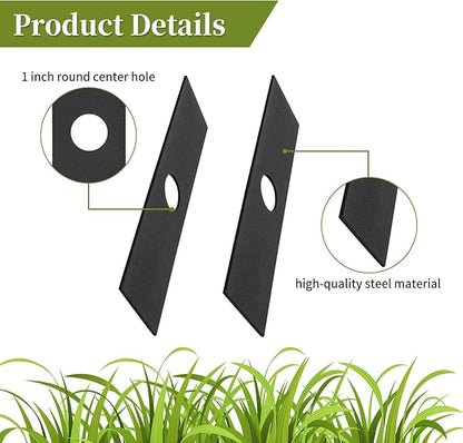 613223 Edger Blades Compatible with Stihl Ryobi Echo Craftsman Troy-Bilt Edgers 7-12" Replacement Blades for String Trimmer Edger Attachment, Replace 720237001, 791-613223B, 4133-713-4102, 4 Pack