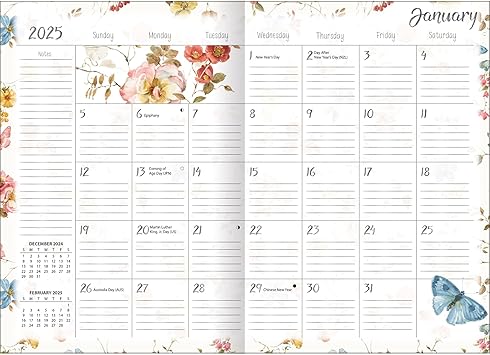 Lang, Watercolor Seasons by Lisa Audit 2025 Monthly Planner