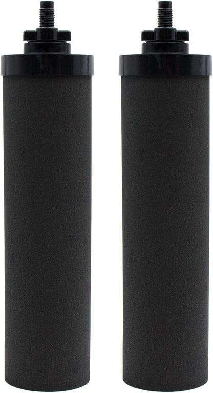 Water Filter Replacement for Berkey BB9-2 Black Activated Carbon Filters, Compatible with Berkey Gravity Water Filter System, Pack of 2