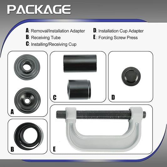 ATP Ball Joint Removal Installation Tool with 4 Wheel Drive Adapters
