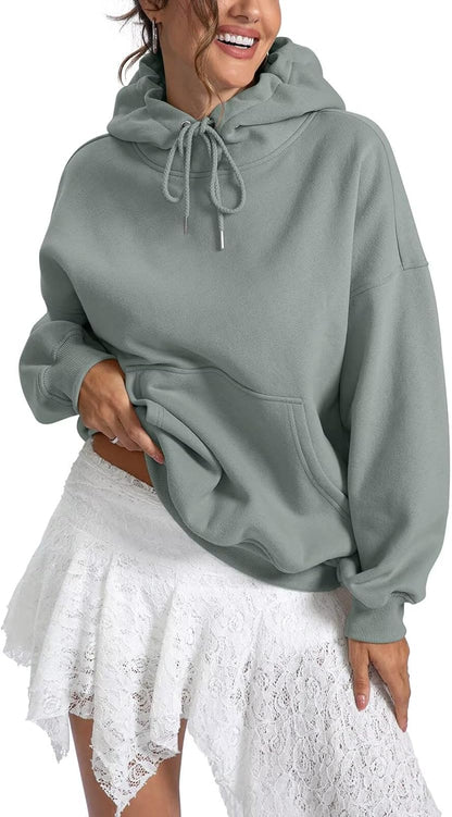 EasyGala Women's Oversized Fleece Hoodie with Pocket