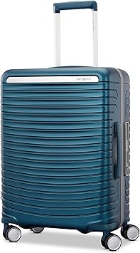 Framelock Max 21 Carry-On Hardshell Zipperless Luggage - Highly Secure Integrated EazylockTM Mechanism - RightHeightTM Adjustable Handle System - 360 Spinner Wheels - Airline Approved - Emerald Teal