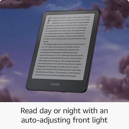 All-new  Kindle Paperwhite Signature Edition (32 GB)  Our fastest Kindle with auto-adjusting front light, wireless charging, and weeks of battery life  Metallic Black