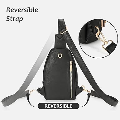 Sling Bag, Crossbody Bags for Women, Faux Leather Fanny Pack Cross Body Bag, Purses for Women Trendy
