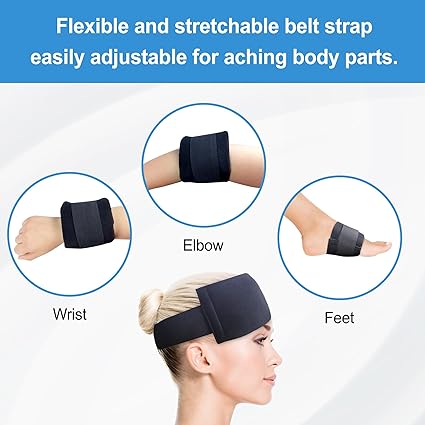 Ice Pack Reusable,Cold Head Wrap for Headaches,Wisdom Teeth Ice Pack Head Wrap,Migraine Head Wrap,Eye Ice Pack,Cold Compress Eye Mask for Puffy Eyes, Stress Relief