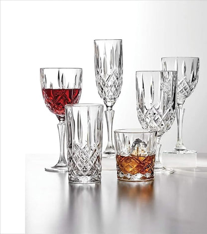 Marquis By Waterford Markham 17oz Iced Beverage Glasses, 1 Single Crystal Iced Beverage Glass for Iced Tea, Soda, Daiquiris, Margaritas, Cocktails and More
