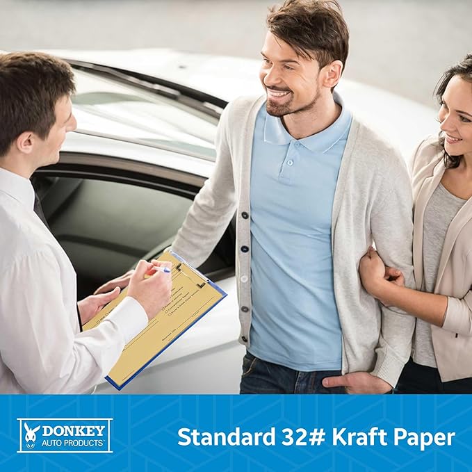 Printed Vehicle Deal Envelopes 9x12 Deal Jackets (100 shrink wrapped) (Buff)