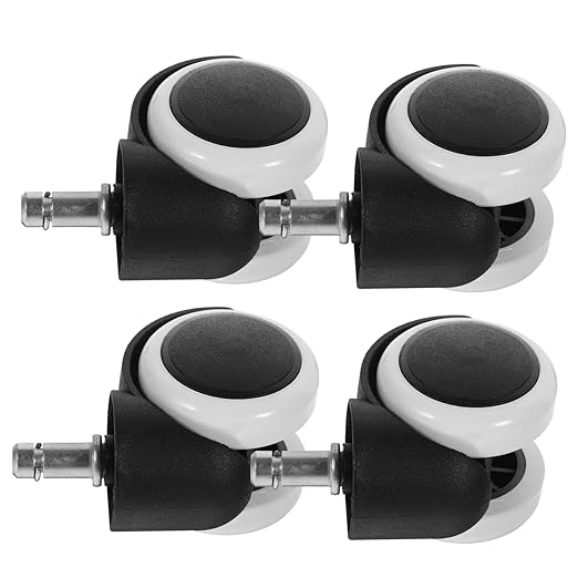 ARTIBETTER 4Pcs Office Chair Caster Wheels Swivel Rolling Chair Replacement Casters for Office Barber Chairs Stylish Design Optimal Stability Rotation