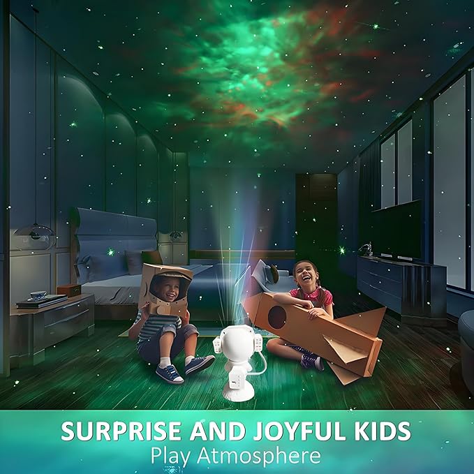 Lancoon Astronaut Star Projector Lamp with Wireless Music Galaxy Projection Light for Kids Bedroom Decor Remote Control Night Light Gift for Boy Girl Christmas Birthday