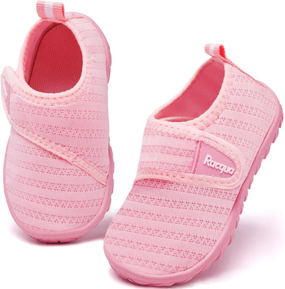 Size 27 Kids Racqua Baby Todder Water Shoes Boy's Girl's Quick Dry Barefoot Shoes Non-Slip Swim Pool Aqua Shoes(Baby/Toddler)