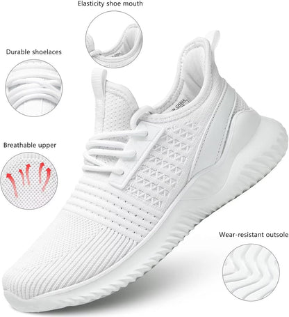 Chopben Women's Walking Shoes Lightweight Breathable Running Shoes Non Slip Athletic Fashion Sneakers Mesh Workout Casual Sports