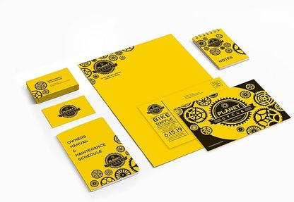 Astrobrights(R) Cover Stock, 8 12in. x 11in., 65 Lb, Solar Yellow, Pack Of 250 Sheets, 21738
