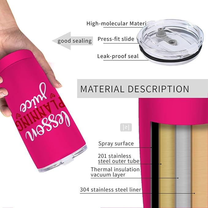 Lesson Planning Juice Tumbler Coffee Tumbler 20 oz Tumbler with Lid and Straw Insulated Tumblers Stainless Steel Tumbler