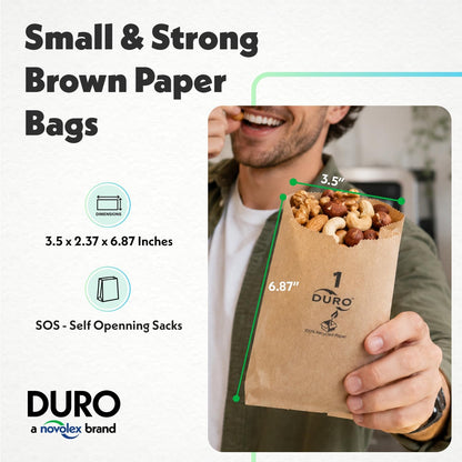 Duro Bag 1# Dubl Life SOS Bag 30# Recycled Kraft FSC (100 Pack)
