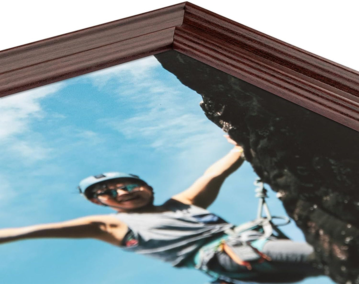 ArtToFrames 8x10 Inch Red Picture Frame, This 1.50 Inch Custom Poster Frame is Cherry - Comes with Regular Glass and Corrugated Backing (WOM0066-78238-YCHY-8x10)
