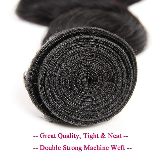 Body Wave Bundle 10A Grade Human Hair Bundles 100 Unprocessed Brazilian Virgin Hair Bundles Double Machin Weft Brazilian Body Wave Bundle(24 Inch)