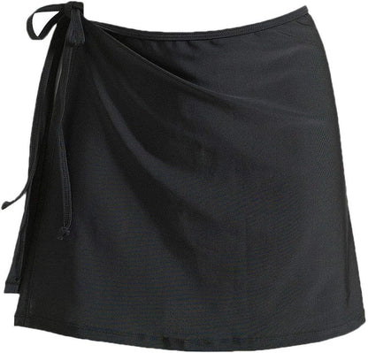Women's Overlapped Side Tie Wrap Skirt Swimwear Tankini Bikini Cover-up | Tummy Control Adejustable Wrapped Swim Skirt No Brief
