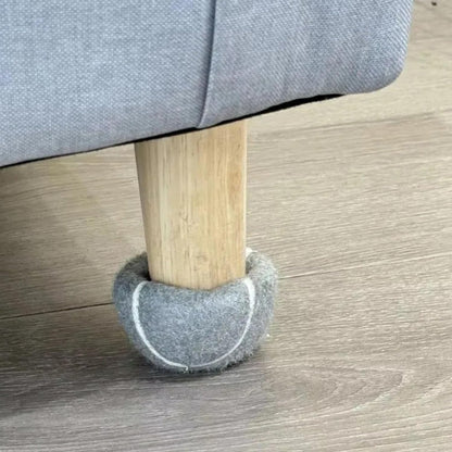 4pieces Pre Cut Tennis Ball Chair Leg Protectors Chair Leg Covers Cap Felt Pad Hardwood Floor Soft Pad Covers Enduring