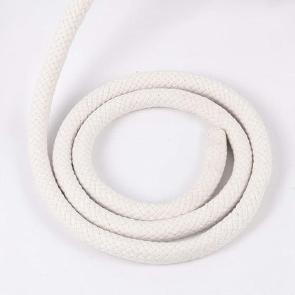 ZOENHOU 131 Feet 12 Inch White Braided Cotton Rope, Natural Durable Cotton Twisted Rope, Cotton Clothesline Rope for Crafting DIY Handmade Projects