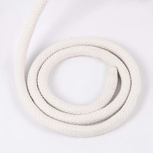 ZOENHOU 131 Feet 12 Inch White Braided Cotton Rope, Natural Durable Cotton Twisted Rope, Cotton Clothesline Rope for Crafting DIY Handmade Projects