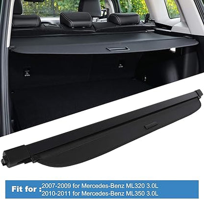 ECCPP Cargo Cover 2006-2011 for Mercedes-Benz ML350 ML Series Retractable Rear Trunk Cover Shade Luggage Tonneau Security Cover