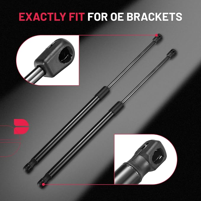 C16-08055 22inch 120lbs (533N) Gas Shocks Struts Lift Support for are ATC Leer Camper Shell Awning Snugtop Topper Canopy Truck Cap Pickup Window RV Door or Toolbox Lid etc, Set of 2