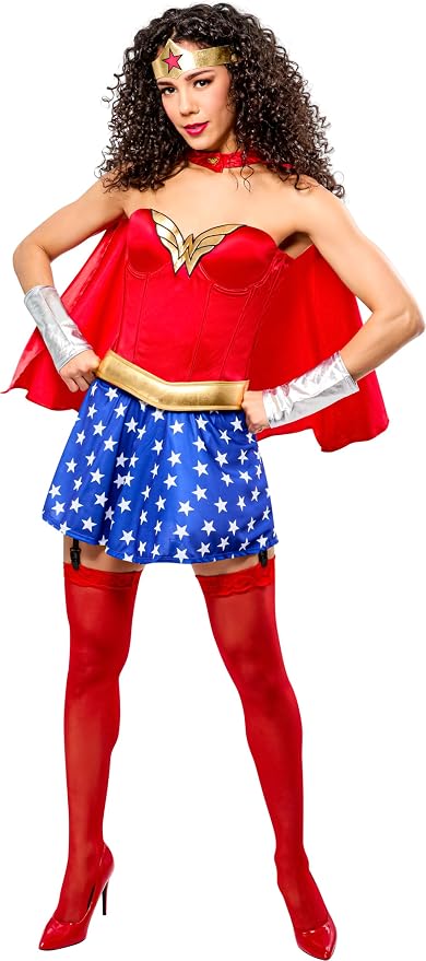 Adult Sexy Wonder Woman Costume (Stockings not included. Missing 1 silver cuff)