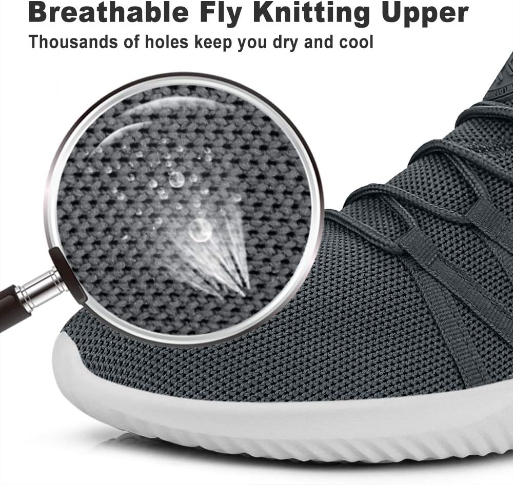 Mens Slip On Running Shoes Breathable