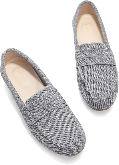 Vespiero Loafers for Women Comfortable Slip on Work Flats Shoes Womens Dressy Casual Walking Shoes