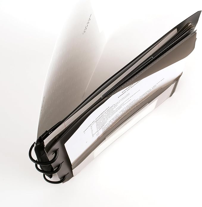 Five Star Flex Refillable Notebook  Study App, College Ruled Paper, 1-12 Inch TechLock Rings, Pockets, Tabs and Dividers, 300 Sheet Capacity, White (29324AE2)