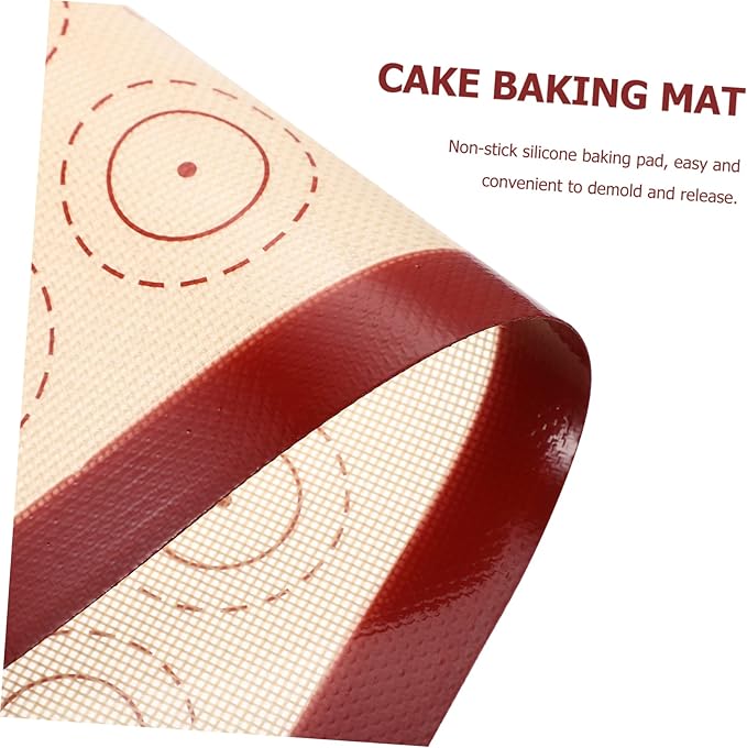 Silicone Baking Pad Reusable Non-stick Heat Resistant Easy to Clean Macaron Baking Mat Cake Baking Mat Pastry Accessory 1 Pack