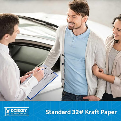 Printed Vehicle Deal Envelopes 9x12 Deal Jackets (100 shrink wrapped) (Gray)