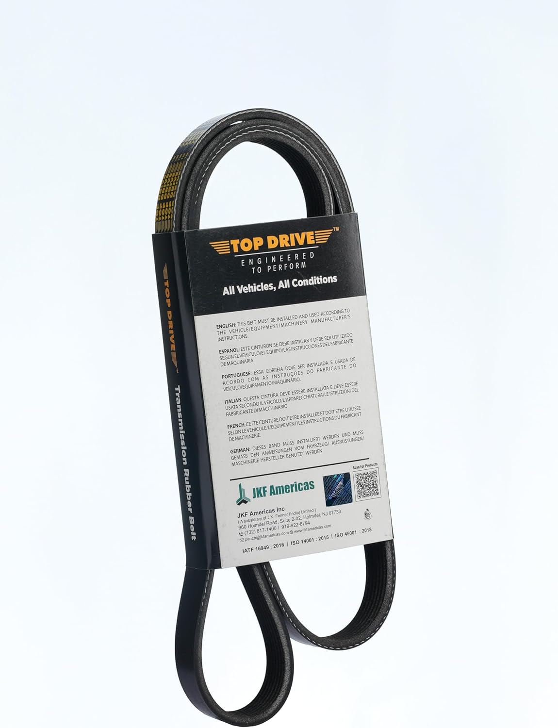 Top Drive, 6PK2135, Premium Engine EPDM Serpentine Drive Belt, Equivalent References - K060841, 5060840