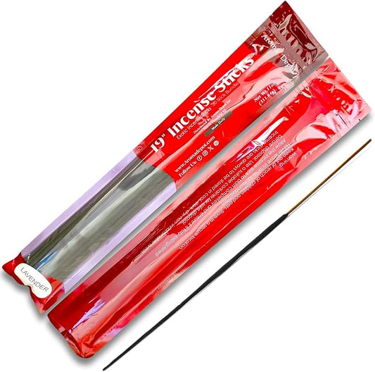 Aroma Depot Frankincense 19'' Most Exotic Incense Sticks Jumbo. Approx 27 to 30 Sticks Per Bundle. 19 Inch Extra Large, Each Natural Stick Burns for 3 to 4 Hours. Exotic Long-Lasting Fragrance.