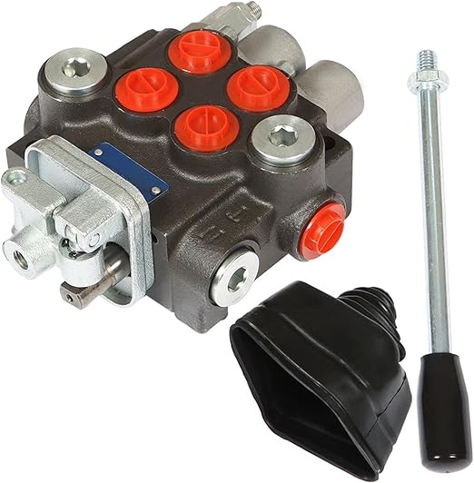 ALL-CARB Hydraulic Valve 2 Spool Hydraulic Directional Control Valve 11GPM 3600PSI BSPP Double Acting for Tractors Loaders Tanks