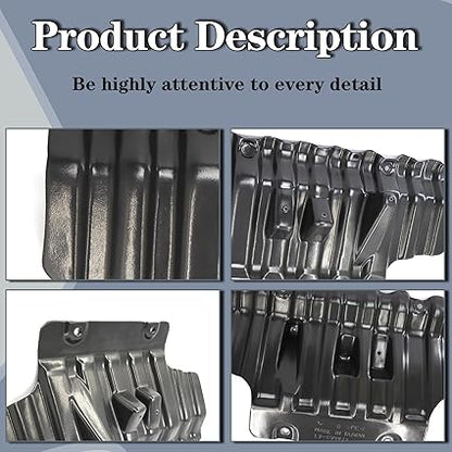 CarPartsDepot Front Engine Splash Shield Under Cover Guard for 2011-2019 Chevy Silverado GMC Sierra 2500 3500 2011-2019 GM1228166