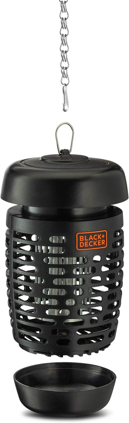 BLACK  DECKER Bug Zapper- Mosquito Repellent and Mosquito Zapper- Fly Traps for Indoors  Outdoors- Gnat  Moth Traps- Bug Catcher  Killer 600 Sqft Coverage Fly Trap for Insects
