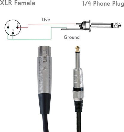 10ft. Professional Microphone Cable - High grade - Low noise cable
