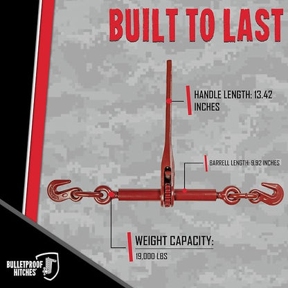 Bulletproof Medium Duty 5/16" - 3/8" Ratchet Binder