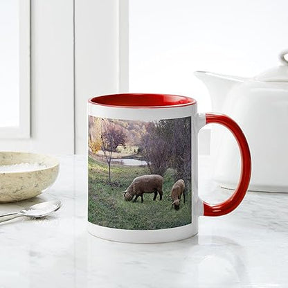 CafePress Autumn Grazing Mug 11 oz (325 ml) Ceramic Coffee Mug