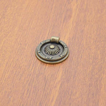 Cupboard Pulls Drop Ring Drawer Pulls Brass Oil-Rubbed Bronze 2 inch Diameter Pack fo 10 (Pack of 10)
