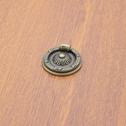 Cupboard Pulls Drop Ring Drawer Pulls Brass Oil-Rubbed Bronze 2 inch Diameter Pack fo 10 (Pack of 10)