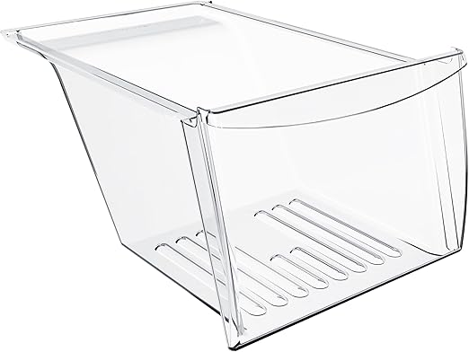 HECASA 240337103 240337102 Refrigerator Crisper Drawer Pan Replacement For 240337105 240337107 240337108 240337109 Refrigerator Pan Shelf Replacement only Plastic Clear
