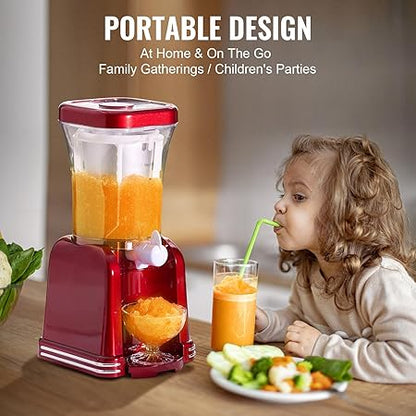 Happybuy Slushy Machine for Home, 32oz Tank Home Margarita Maker, Smoothie Frozen Drink Creator with Food-grade, for Home DIY  Kids' Parties, Red