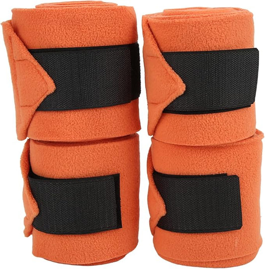 EVTSCAN 4pcs Horse Leg Wrap Self Adhesive Double Sided Fleece Horse Leg Bandages for Training Exercising