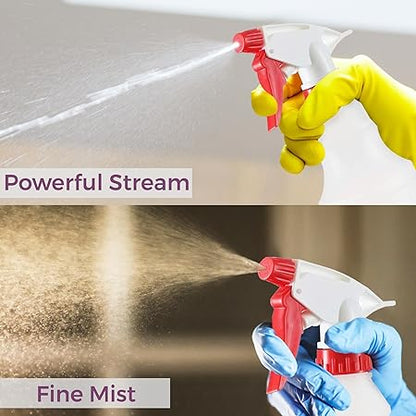 DilaBee Plastic Spray Bottle (2 Pack) - 16oz Empty Spray Bottles for Cleaning, Gardening  Grilling - Leakproof  Adjustable Nozzle Water Spray Bottle - Heavy Duty  BPA Free Plastic Spray Bottles